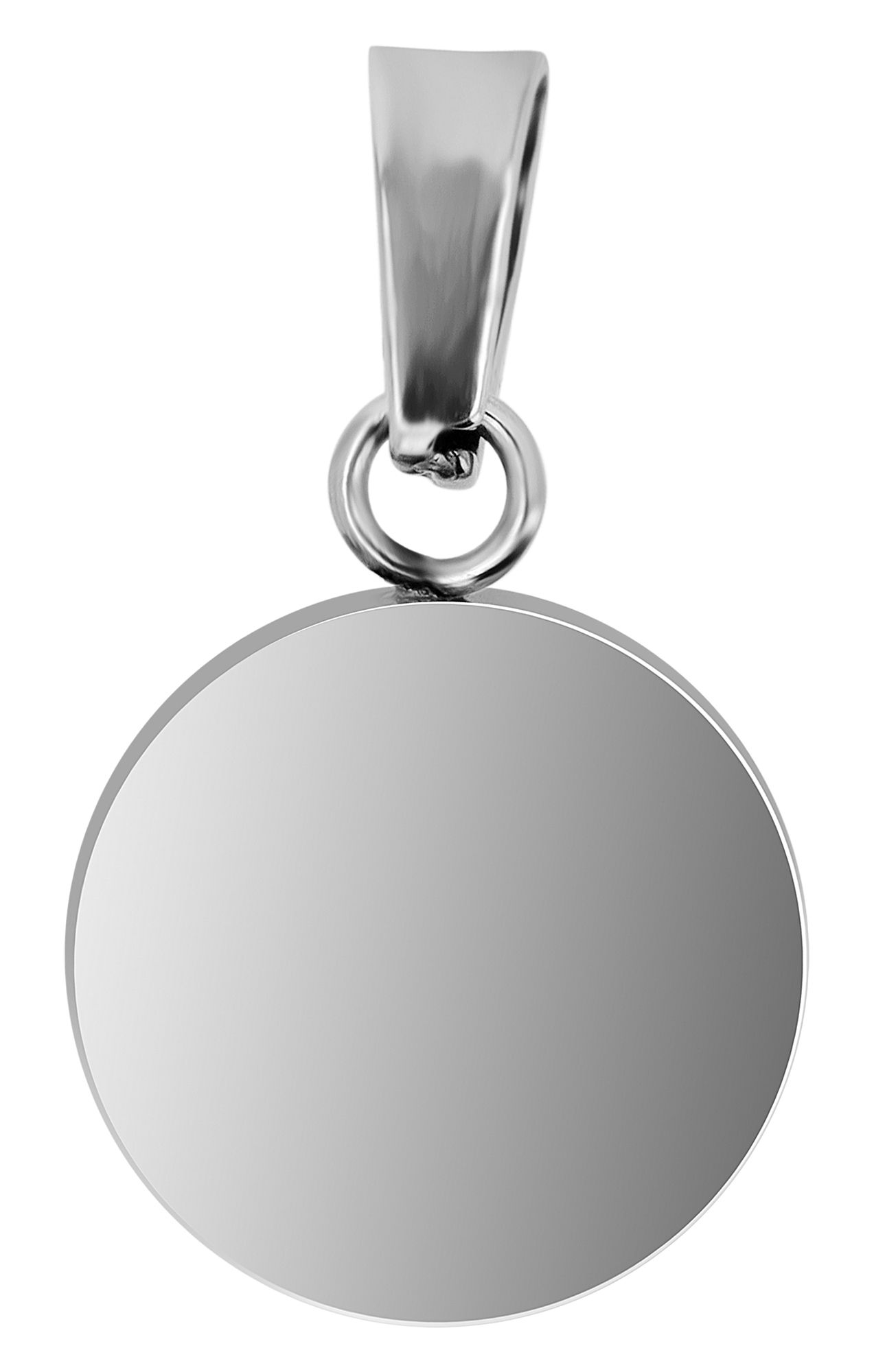 Akzent "Bold Circlet" érme medál, 316L rozsdamentes acél, gravírozható, Ø 12 mm